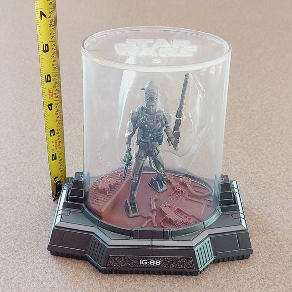 Star Wars Titanium Series Diecast Figure IG-88 Hasbro Loose w/ Acrylic Case 2005 - Picture 10 of 10